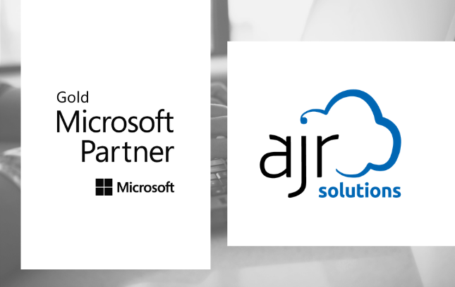 AJR Solutions and Microsoft Gold Partner logos
